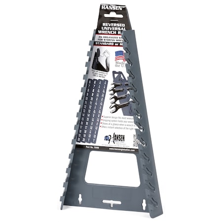 Hansen Global Reversed Universal 13 Wrench Rack 3500